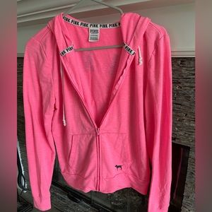 Bright pink sweatshirt